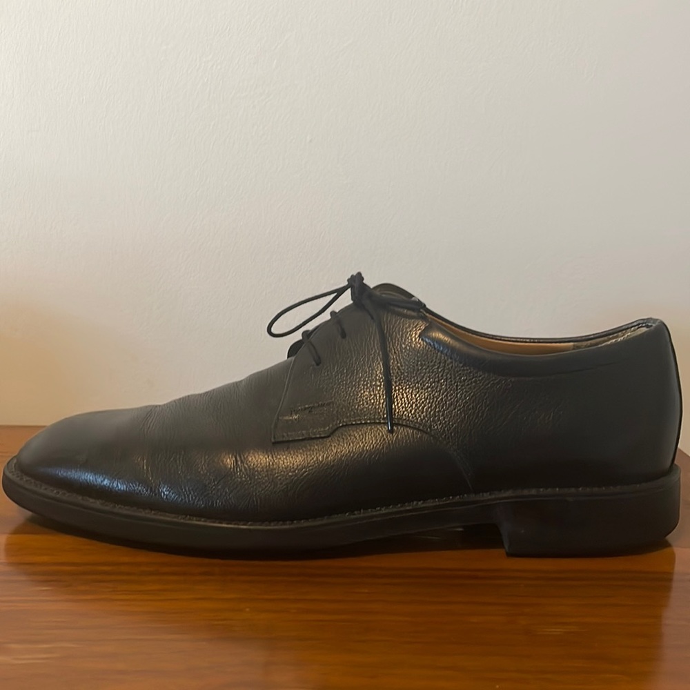 Salvatore Ferragamo Mens Black 10 1/2 Dress Shoes